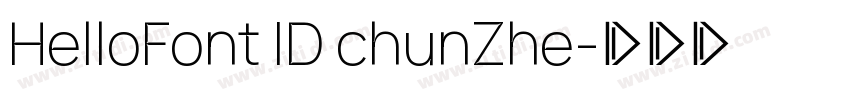 HelloFont ID chunZhe字体转换